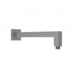 Square Gun Metal Horizontal Shower Arm 400mm